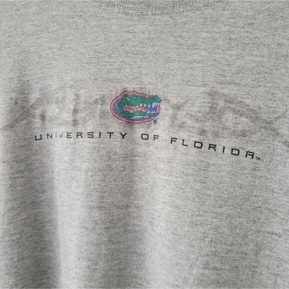 University of Florida Short Sleeve T-Shirt Size Large Heathered Gray - Picture 5 of 6